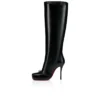 Cassia Nodo Botta – 100-mm-Stiefel – Glänzendes Kalbsleder – Schwarz – Damen Cassia Nodo Botta – 100-mm-Stiefel – Glänzendes Kalbsleder – Schwarz – Damen