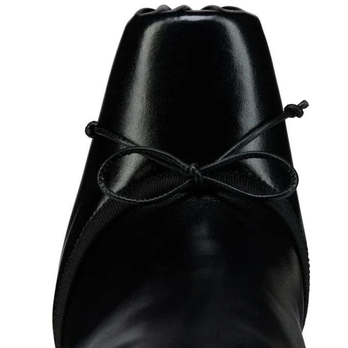 Cassia Nodo Botta – 100-mm-Stiefel – Glänzendes Kalbsleder – Schwarz – Damen Cassia Nodo Botta – 100-mm-Stiefel – Glänzendes Kalbsleder – Schwarz – Damen