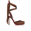 Cassia Schnürschuh – 100 mm Riemchenpumps – Krepp-Satin – Nude 8 – Damen Cassia Schnürschuh – 100 mm Riemchenpumps – Krepp-Satin – Nude 8 – Damen