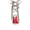 Cassia Schnürschuh – 100 mm Riemchenpumps – Laminiertes Lamm-Nappaleder – Silber – Damen Cassia Schnürschuh – 100 mm Riemchenpumps – Laminiertes Lamm-Nappaleder – Silber – Damen