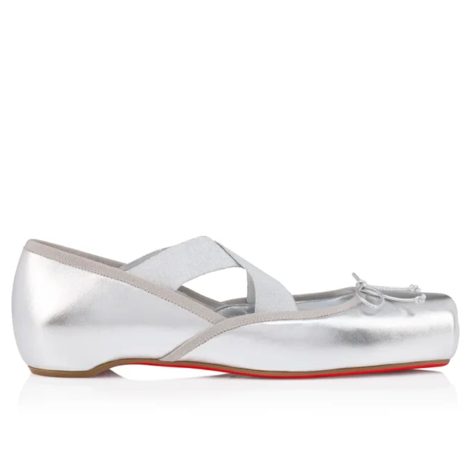 Cassiasticina – Ballerinas – Laminiertes Lamm-Nappaleder – Silber – Damen Cassiasticina – Ballerinas – Laminiertes Lamm-Nappaleder – Silber – Damen