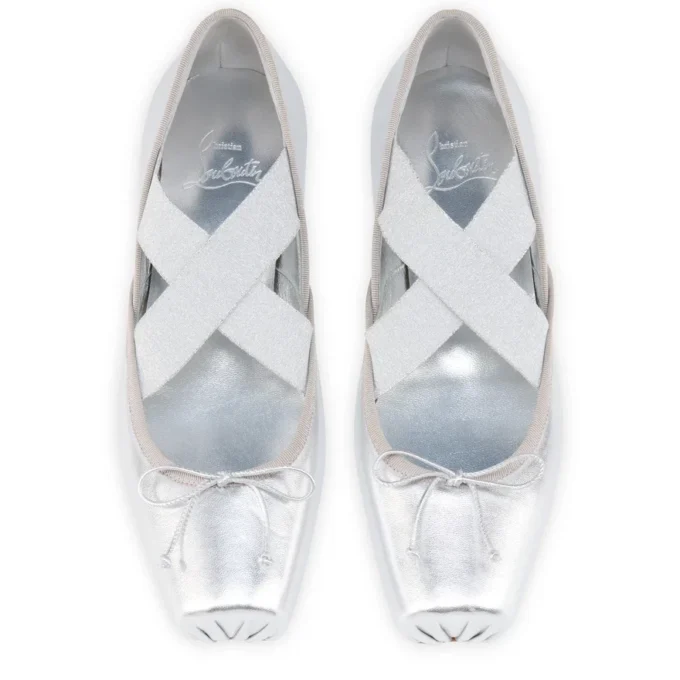 Cassiasticina – Ballerinas – Laminiertes Lamm-Nappaleder – Silber – Damen Cassiasticina – Ballerinas – Laminiertes Lamm-Nappaleder – Silber – Damen