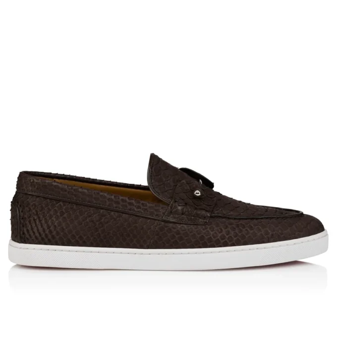 Chambeliboat – Schuhe – Pythonleder – Cafe – Herren Chambeliboat – Schuhe – Pythonleder – Cafe – Herren