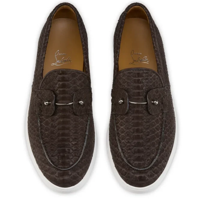 Chambeliboat – Schuhe – Pythonleder – Cafe – Herren Chambeliboat – Schuhe – Pythonleder – Cafe – Herren