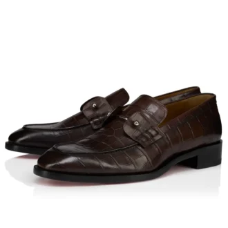 Chambelimoc – Loafer – Kalbsleder mit Krokodilprägung und Patina-Effekt – Cosme – Herren