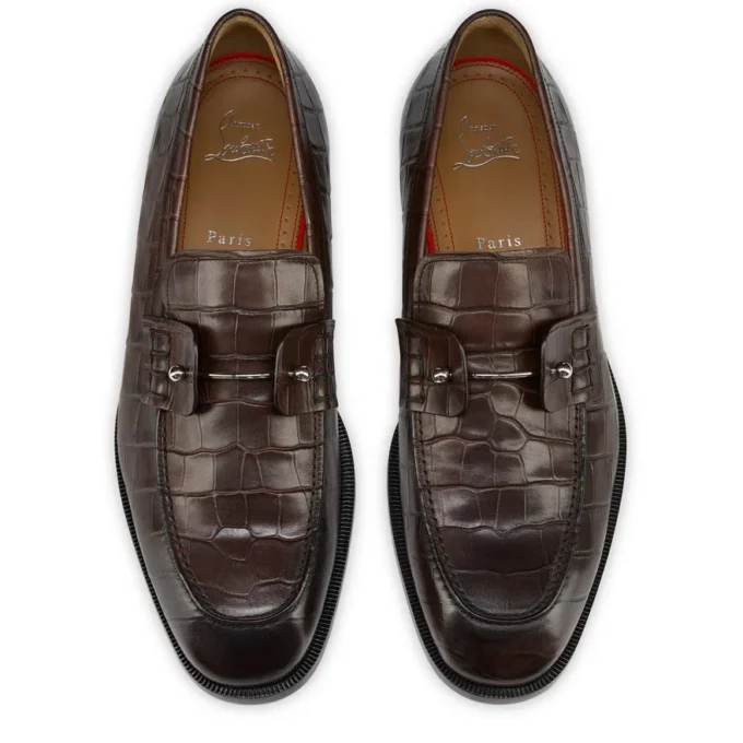 Chambelimoc – Loafer – Kalbsleder mit Krokodilprägung und Patina-Effekt – Cosme – Herren Chambelimoc – Loafer – Kalbsleder mit Krokodilprägung und Patina-Effekt – Cosme – Herren