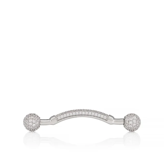 Chambelink Strass – Schuhschmuck – Metall und Strass – Silber Chambelink Strass – Schuhschmuck – Metall und Strass – Silber