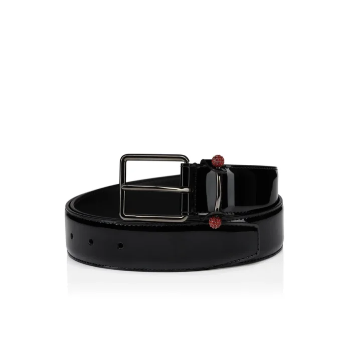 Chambeliss – Gürtel – Lackkalbsleder und Strass – Schwarz Chambeliss – Gürtel – Lackkalbsleder und Strass – Schwarz