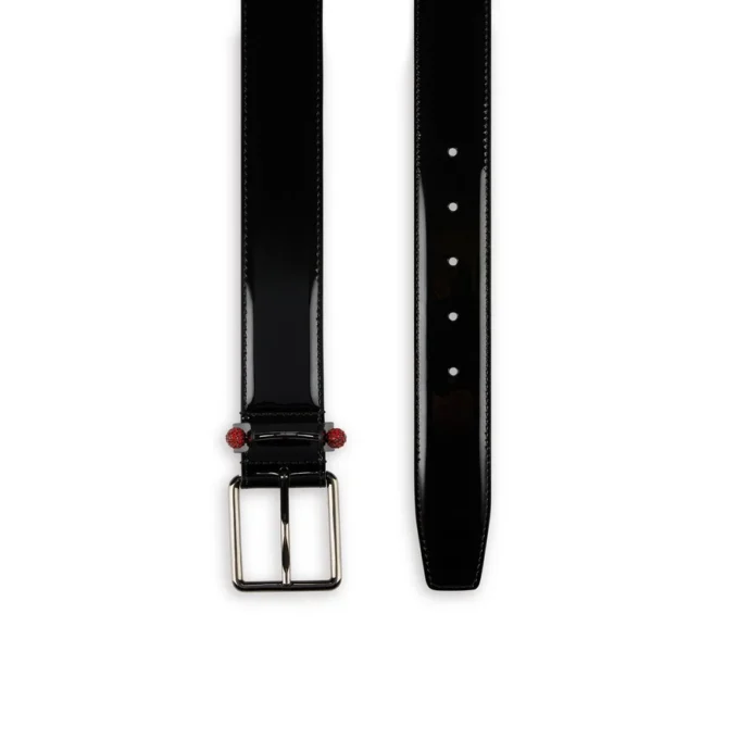 Chambeliss – Gürtel – Lackkalbsleder und Strass – Schwarz Chambeliss – Gürtel – Lackkalbsleder und Strass – Schwarz