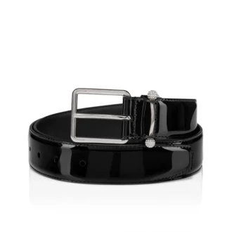 Chambeliss – Gürtel – Lackleder und Nacht-Strass – Schwarz