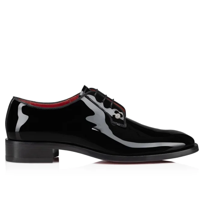 Chambeliss Night Strass – Derbys – Lackkalbsleder und Piercing – Schwarz – Herren Chambeliss Night Strass – Derbys – Lackkalbsleder und Piercing – Schwarz – Herren
