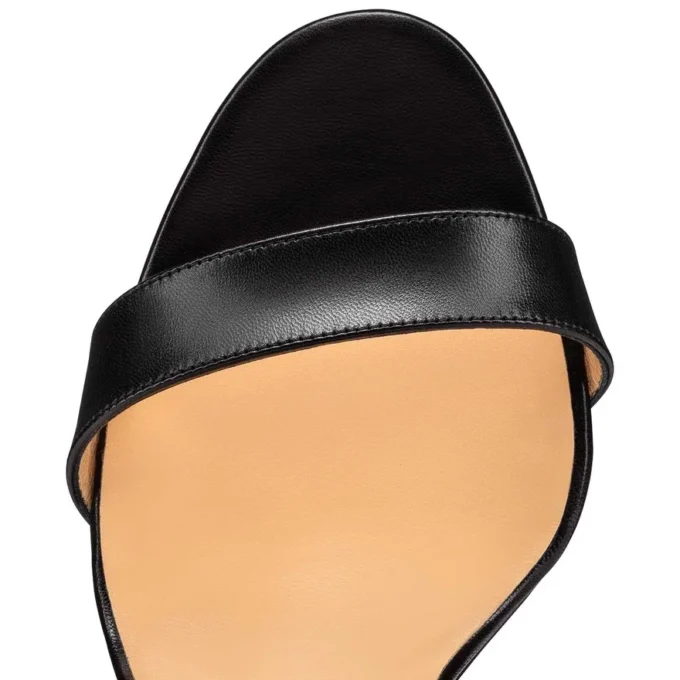 Choca Lux – 120 mm Riemchensandalen – Ziegenleder – Schwarz – Damen Choca Lux – 120 mm Riemchensandalen – Ziegenleder – Schwarz – Damen