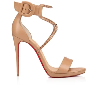 Choca Lux – 120-mm-Sandalen – Ziegenleder – Blush – Damen