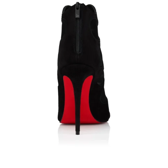 Circus Max – 100 mm niedrige Stiefel – Kalbsvelours, Mesh und Ziegenleder – Schwarz – Damen Circus Max – 100 mm niedrige Stiefel – Kalbsvelours, Mesh und Ziegenleder – Schwarz – Damen