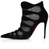 Circus Max – 100 mm niedrige Stiefel – Kalbsvelours, Mesh und Ziegenleder – Schwarz – Damen Circus Max – 100 mm niedrige Stiefel – Kalbsvelours, Mesh und Ziegenleder – Schwarz – Damen