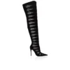 Circus Max Botta Alta – 100-mm-Stiefel – Kalbsvelours, Mesh und Ziegenleder – Schwarz – Damen Circus Max Botta Alta – 100-mm-Stiefel – Kalbsvelours, Mesh und Ziegenleder – Schwarz – Damen