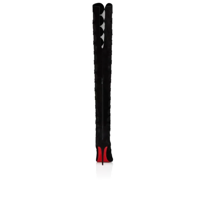 Circus Max Botta Alta – 100-mm-Stiefel – Kalbsvelours, Mesh und Ziegenleder – Schwarz – Damen Circus Max Botta Alta – 100-mm-Stiefel – Kalbsvelours, Mesh und Ziegenleder – Schwarz – Damen