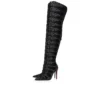 Circus Max Perla Botta Alta – 100 mm Overknee-Stiefel – Wildleder, Mesh und Strass – Schwarz – Damen Christian Louboutin Vereinigte Staaten Circus Max Perla Botta Alta – 100 mm Overknee-Stiefel – Wildleder, Mesh und Strass – Schwarz – Damen Christian Louboutin Vereinigte Staaten