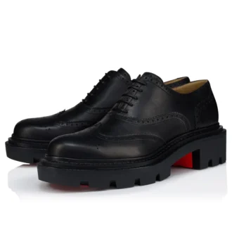 College – Oxfords – Gewachstes Kalbsleder – Schwarz – Herren