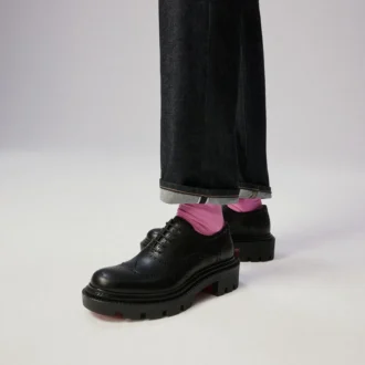 College – Oxfords – Gewachstes Kalbsleder – Schwarz – Herren