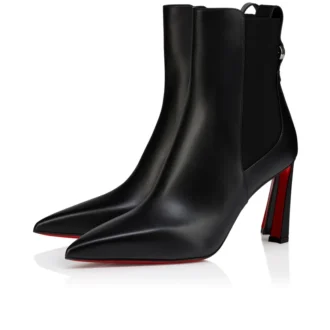 Condodo 85 – 85 mm niedrige Stiefel – Kalbsleder – Schwarz – Damen