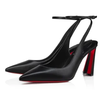 Condora Strap – 85 mm Riemchenpumps – Nappaleder – Schwarz – Damen