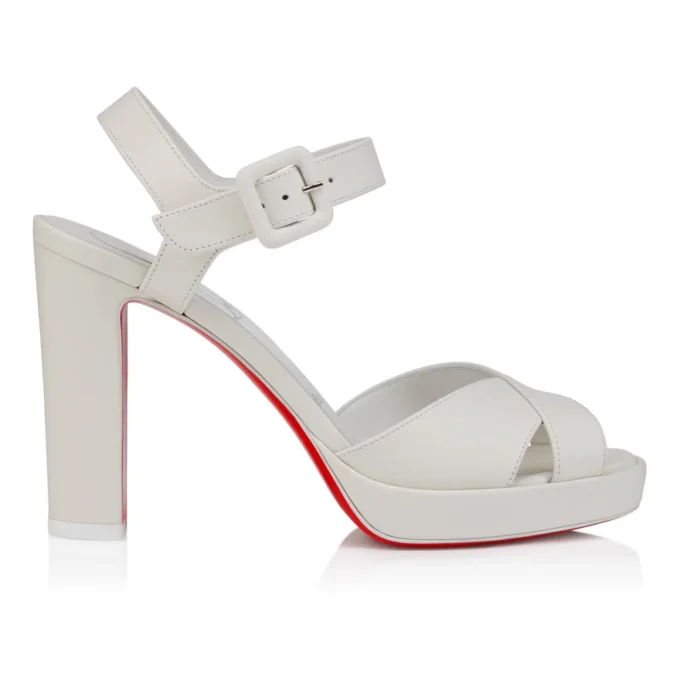 Cora – 100-mm-Sandalen – Lamm-Nappaleder – Bianco – Damen Cora – 100-mm-Sandalen – Lamm-Nappaleder – Bianco – Damen