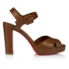 Cora – 100-mm-Sandalen – Lamm-Nappaleder – Cuoio – Damen Cora – 100-mm-Sandalen – Lamm-Nappaleder – Cuoio – Damen