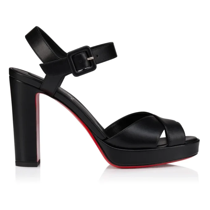 Cora – 100-mm-Sandalen – Lamm-Nappaleder – Schwarz – Damen Cora – 100-mm-Sandalen – Lamm-Nappaleder – Schwarz – Damen