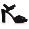 Cora – 100-mm-Sandalen – Veau-Velours – Schwarz – Damen Cora – 100-mm-Sandalen – Veau-Velours – Schwarz – Damen