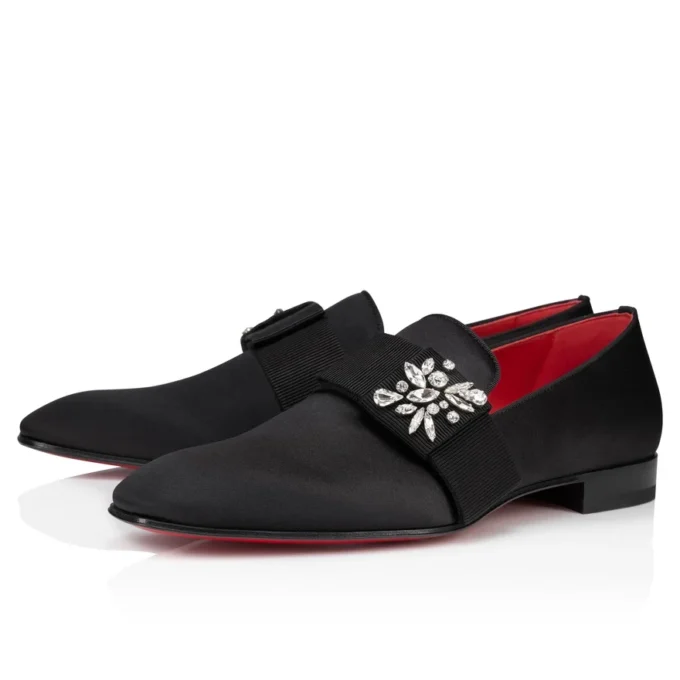 Dandelion Red Carpet – Mokassins – Krepp-Satin – Schwarz – Herren Dandelion Red Carpet – Mokassins – Krepp-Satin – Schwarz – Herren