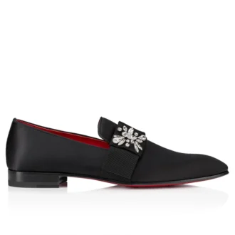Dandelion Red Carpet – Mokassins – Krepp-Satin – Schwarz – Herren