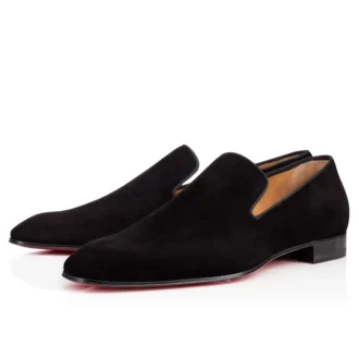 Dandelion – Slipper – Veau-Velours – Schwarz – Herren