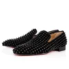 Dandelion Spikes – Slipper – Kalbsvelours und Spikes – Schwarz – Herren Dandelion Spikes – Slipper – Kalbsvelours und Spikes – Schwarz – Herren