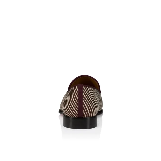 Danny Flex – Slipper – Kalbsleder und Twill-Webung – Weiß und Braun – Herren Danny Flex – Slipper – Kalbsleder und Twill-Webung – Weiß und Braun – Herren