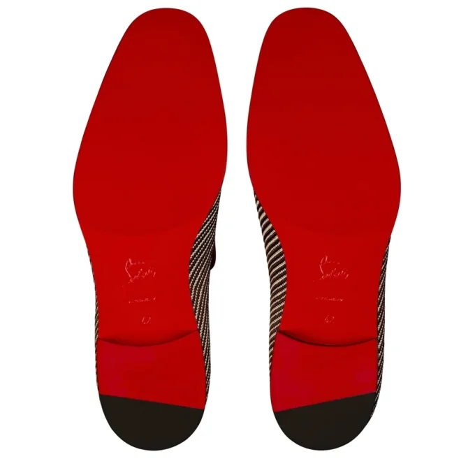 Danny Flex – Slipper – Kalbsleder und Twill-Webung – Weiß und Braun – Herren Danny Flex – Slipper – Kalbsleder und Twill-Webung – Weiß und Braun – Herren