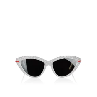 Diamond Kate Lb0031 – Sonnenbrille – Acetat – White Smoke – Damen