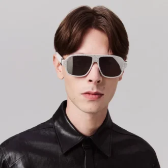Diamond Roller Lb0032 – Sonnenbrille – Acetat – White Smoke