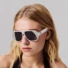 Diamond Roller Lb0032 – Sonnenbrille – Acetat – White Smoke Diamond Roller Lb0032 – Sonnenbrille – Acetat – White Smoke