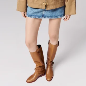 Dianouchette Botta – Stiefel – Gewachstes Kalbsleder – Terra – Damen