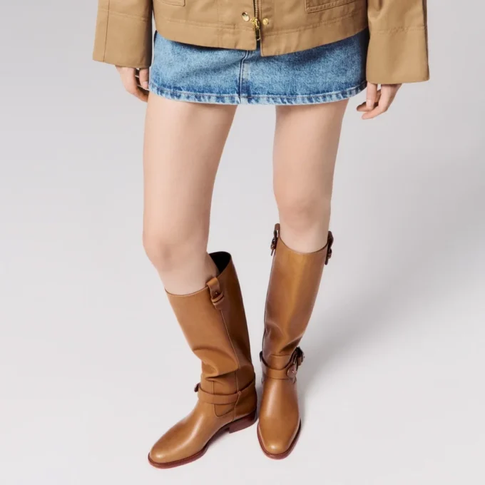 Dianouchette Botta – Stiefel – Gewachstes Kalbsleder – Terra – Damen Dianouchette Botta – Stiefel – Gewachstes Kalbsleder – Terra – Damen