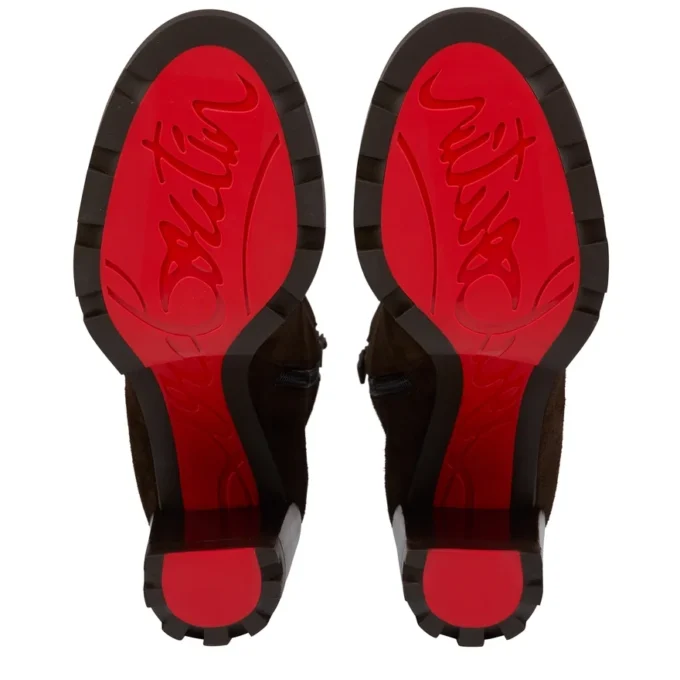 Dianouchette Lug – 100 mm niedrige Stiefel – Kalbsleder mit umgekehrter Narbung – Café – Damen Dianouchette Lug – 100 mm niedrige Stiefel – Kalbsleder mit umgekehrter Narbung – Café – Damen