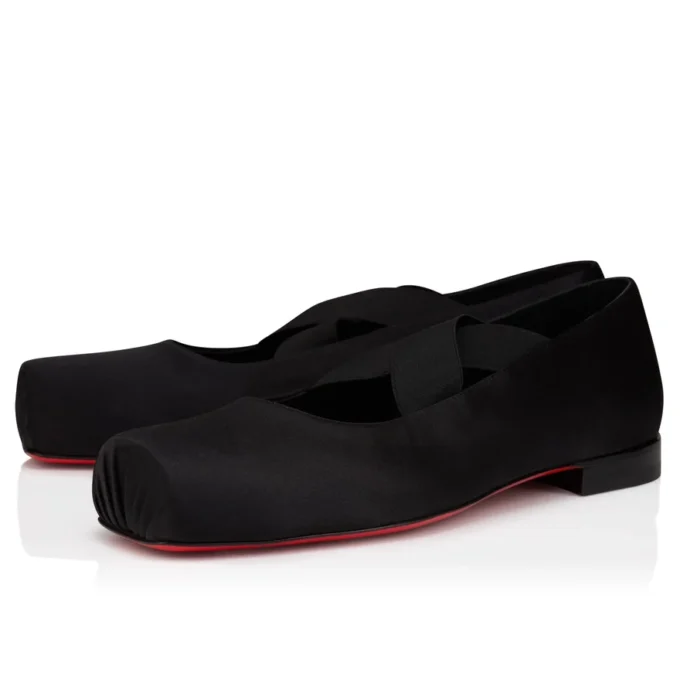 Diopic – Ballerinas – Krepp-Satin – Schwarz – Herren