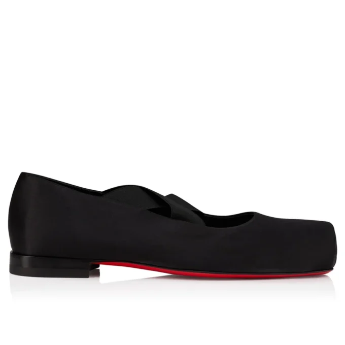 Diopic – Ballerinas – Krepp-Satin – Schwarz – Herren