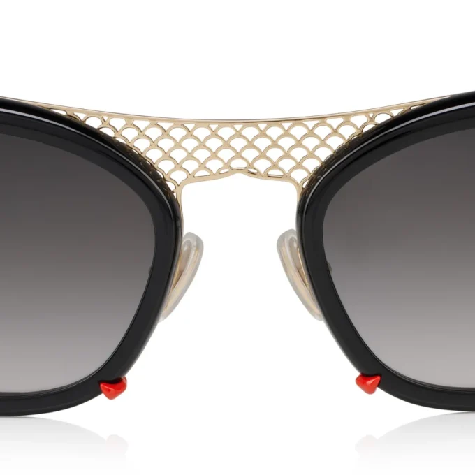 Dolly Lb0001 – Sonnenbrille – Metall – Glänzendes Schwarz Dolly Lb0001 – Sonnenbrille – Metall – Glänzendes Schwarz