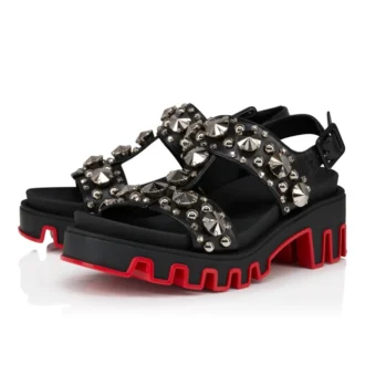 Duni Extazza – Sandalen – Lamm-Nappaleder – Schwarz – Damen
