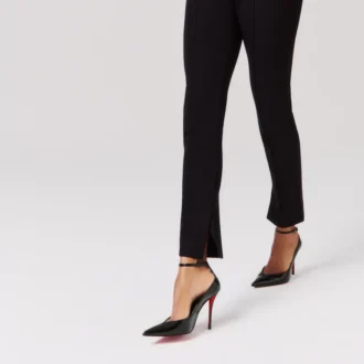 Erozee – 100 mm Riemchen-Pumps – Lackkalbsleder – Schwarz – Damen