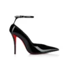 Erozee – 100 mm Riemchen-Pumps – Lackkalbsleder – Schwarz – Damen Erozee – 100 mm Riemchen-Pumps – Lackkalbsleder – Schwarz – Damen