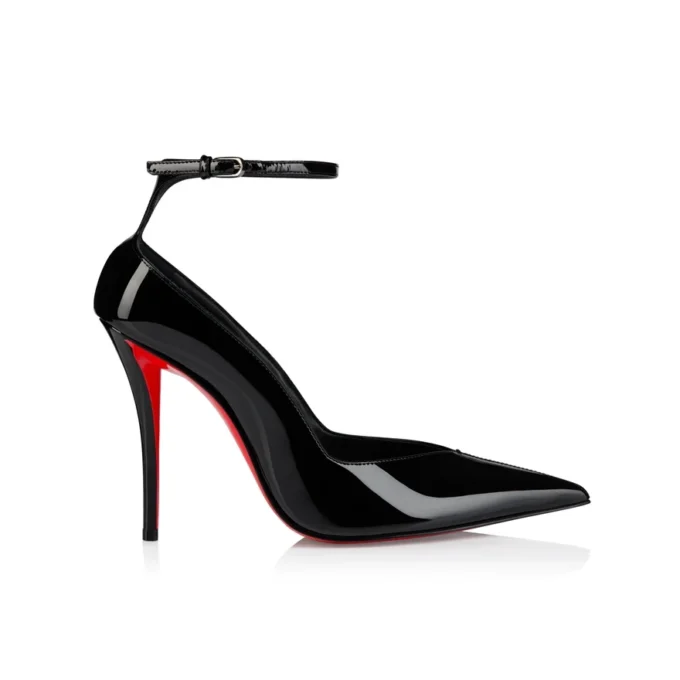 Erozee – 100 mm Riemchen-Pumps – Lackkalbsleder – Schwarz – Damen Erozee – 100 mm Riemchen-Pumps – Lackkalbsleder – Schwarz – Damen