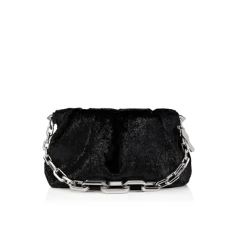 Eva Small – Schultertasche – Samt – Schwarz